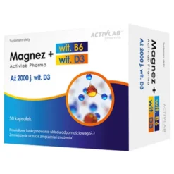 ACTIVLAB Magnez + Witamina B6 + Witamina D3 50 kaps