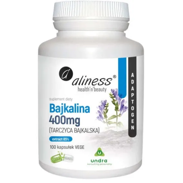 ALINESS Bajkalina (Tarczyca bajkalska) Extract 85% 400mg 100 vkaps