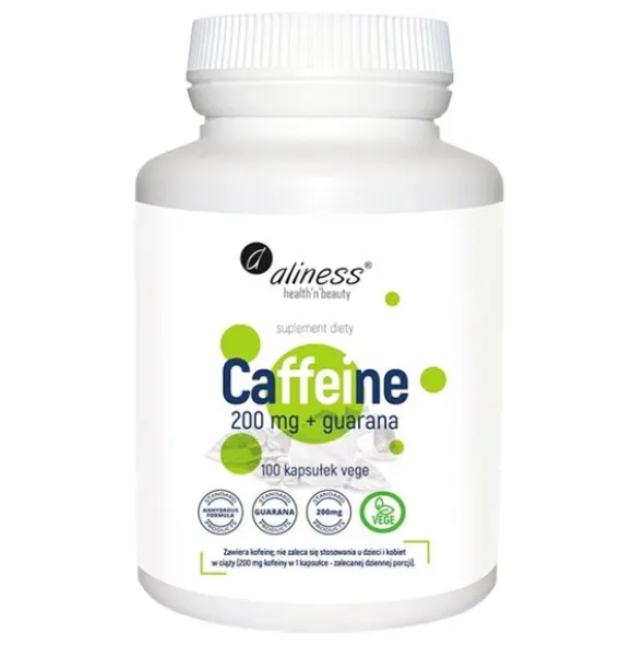 ALINESS Caffeine 200mg z guaraną 100 kaps