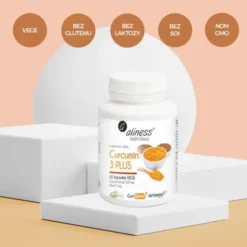 ALINESS Curcumin 3 PLUS z Piperyną 500mg/5mg 60 kaps