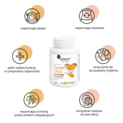 ALINESS Curcumin 3 PLUS z Piperyną 500mg/5mg 60 kaps