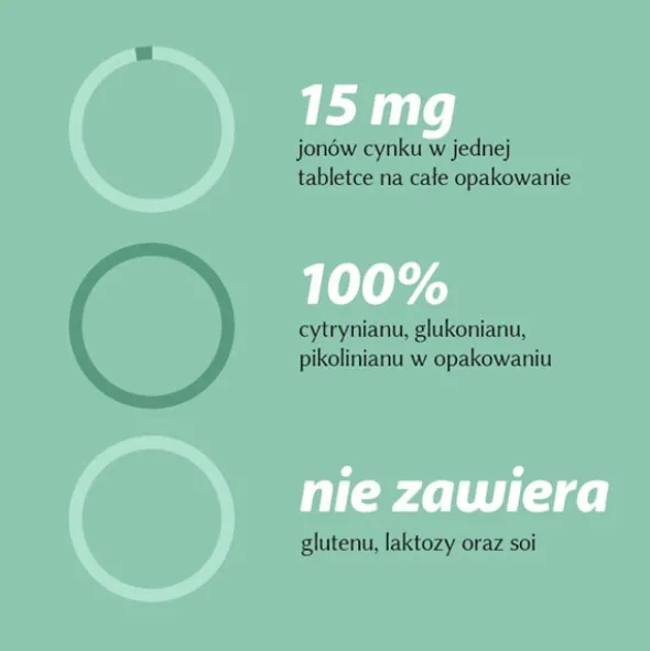 ALINESS Cynk Organiczny Trio 15mg 100 tab
