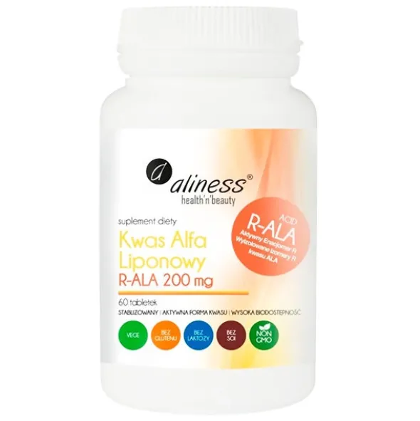 ALINESS Kwas Alfa Liponowy R-ALA 60 tab