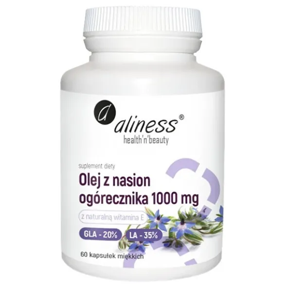 ALINESS Olej z Nasion Ogórecznika 1000 mg 60 kaps