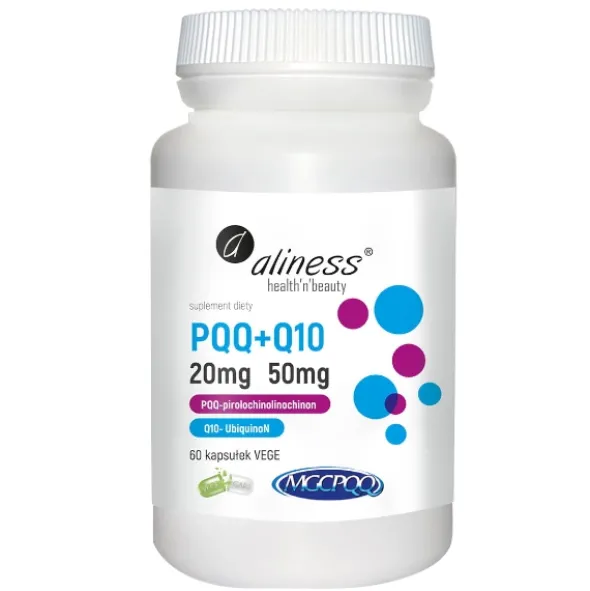 ALINESS PQQ MGCPQQ 20mg + Q10 50mg 60 kaps