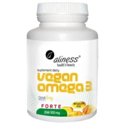 ALINESS Vegan Omega 3 Forte DHA 500 mg 60 kaps