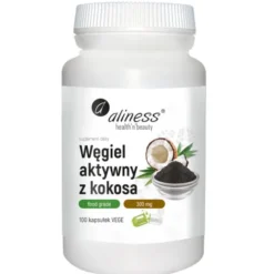 ALINESS Węgiel aktywny z kokosa Food Grade 300 mg 100 kaps