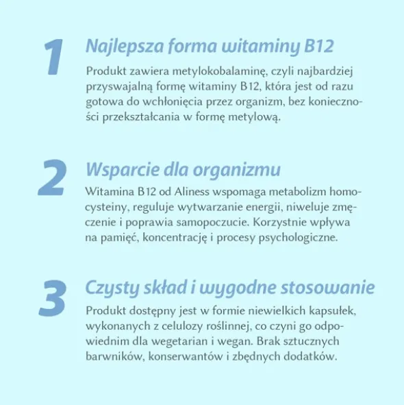 ALINESS Witamina B12 100 kaps