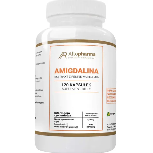 ALTO PHARMA B17 Amigdalina 4mg + Prebiotyk 120 kaps