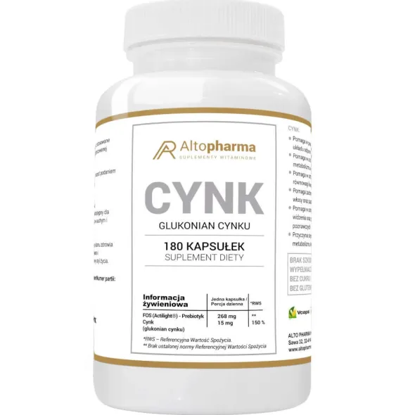 ALTO PHARMA Cynk Glukonian 180 kaps