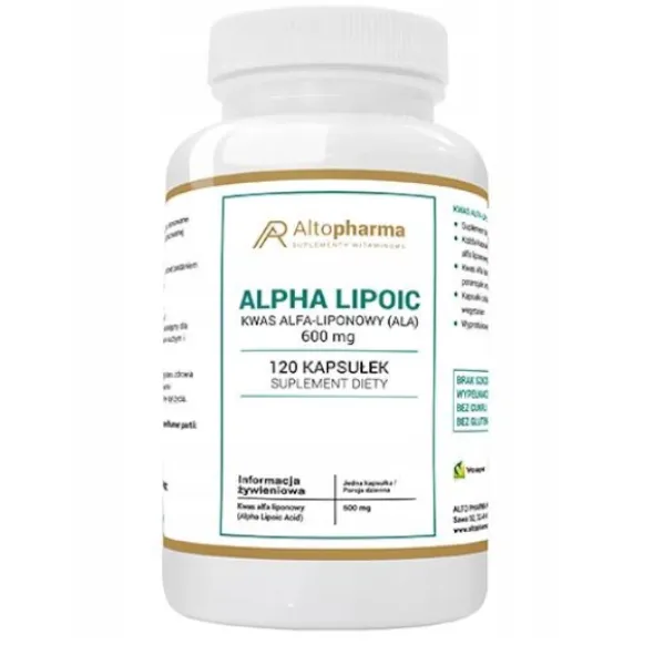 ALTO PHARMA Kwas Alfa Liponowy (ALA) 600mg 120 kaps