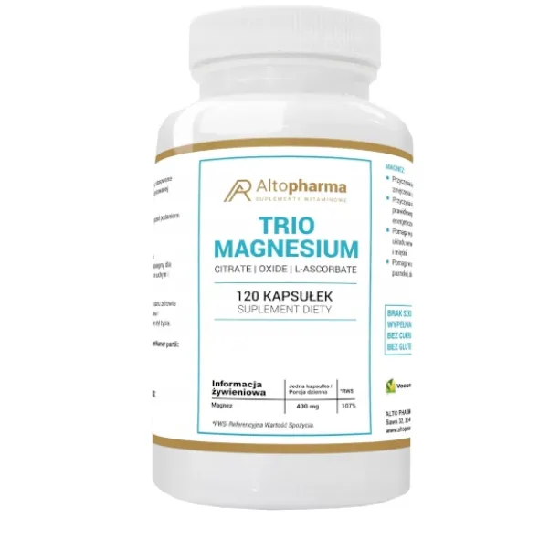 ALTO PHARMA Trio Magnesium 400mg 120 kaps