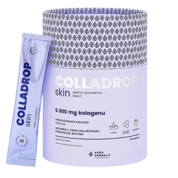 AURA HERBALS Colladrop® Skin Kolagen 5000 mg Saszetki 30 szt