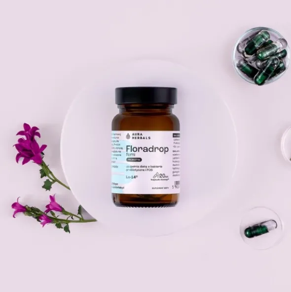 AURA HERBALS Floradrop Femi Probiotyk 20 kaps