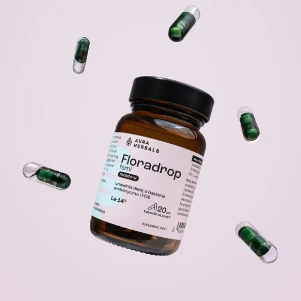 AURA HERBALS Floradrop Femi Probiotyk 20 kaps