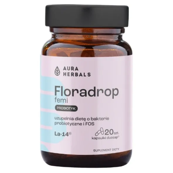 AURA HERBALS Floradrop Femi Probiotyk 20 kaps