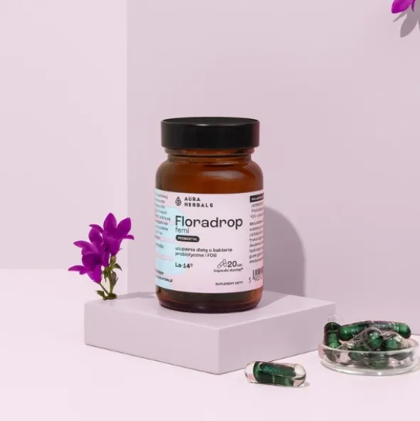 AURA HERBALS Floradrop Femi Probiotyk 20 kaps