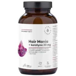 AURA HERBALS Hair Mania + Keratyna 20mg 120 kaps