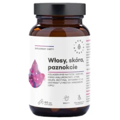 AURA HERBALS Kolagen Rybi NatiCol - Włosy Skóra Paznokcie 60 kaps