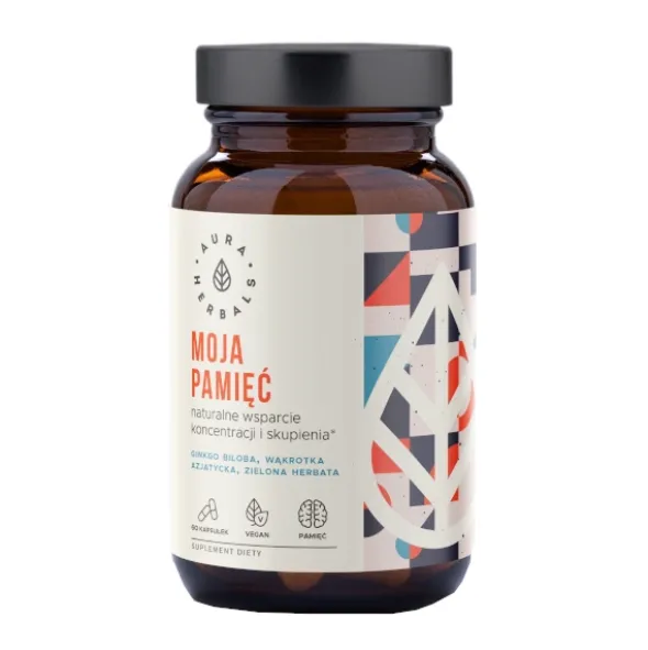 AURA HERBALS Moja Pamięć - Koncentracja i Skupienie 60 kaps