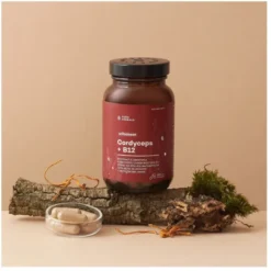 AURA HERBALS Mycodrop Cordyceps 30:1 + B12 30% Beta-Glukan 60 kaps