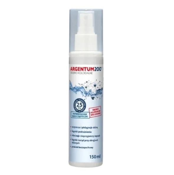 AURA HERBALS Srebro Koloidalne 25 ppm Argentum 200 Aerozol 150 ml