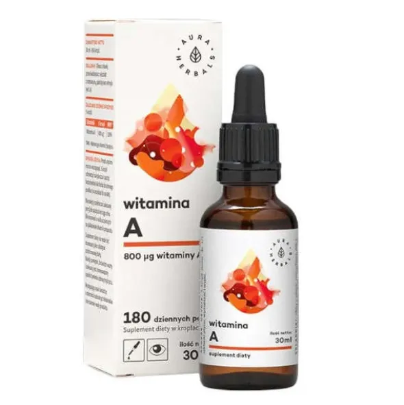 AURA HERBALS Witamina A krople 30 ml