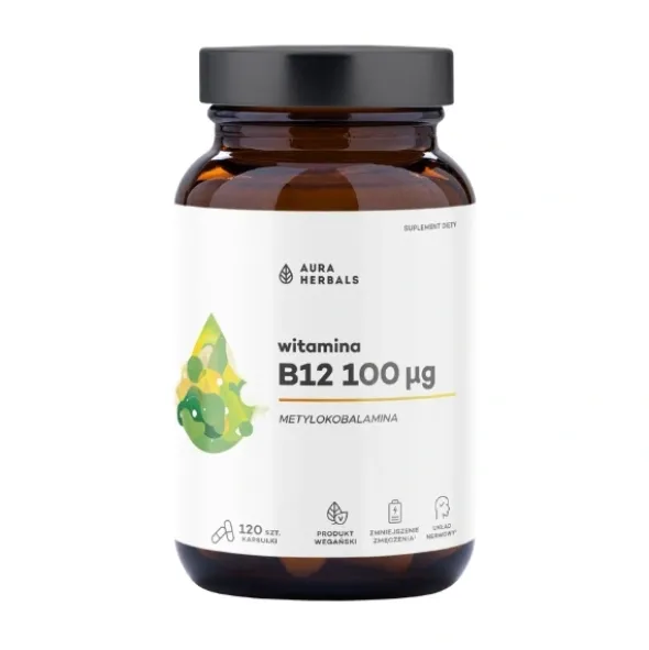 AURA HERBALS Witamina B12 100 mcg 120 kaps