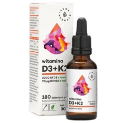 AURA HERBALS Witamina D3 2000IU + K2MK7 krople 30 ml