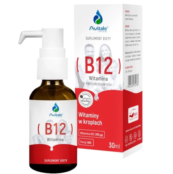 AVITALE Witamina B12 200µg krople 30 ml