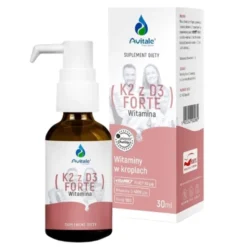 AVITALE Witamina K2 + D3 FORTE (Vita MK7) 50uq + D3 4000IU Olive 30 ml