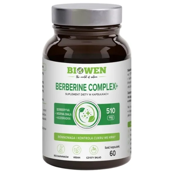 BIOWEN Berberine Complex+ 510mg 60 kaps