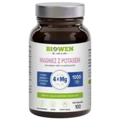 BIOWEN Magnez 4X z Potasem 100 kaps