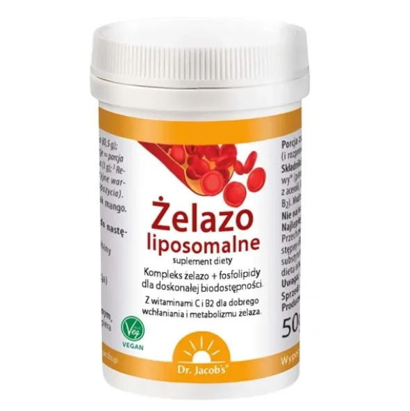 DR. JACOB'S Żelazo Liposomalne w Proszku 50 g