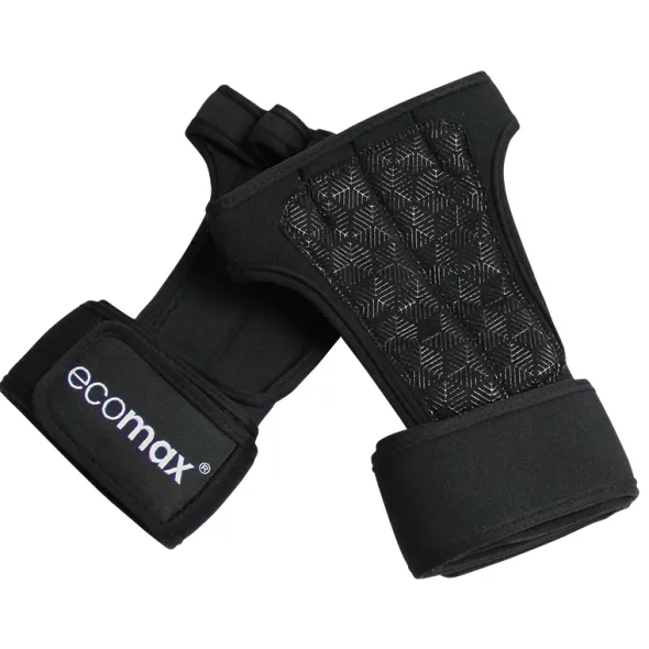 ECOMAX Rękawiczki treningowe grip ze stabilizacją nadgarstków
