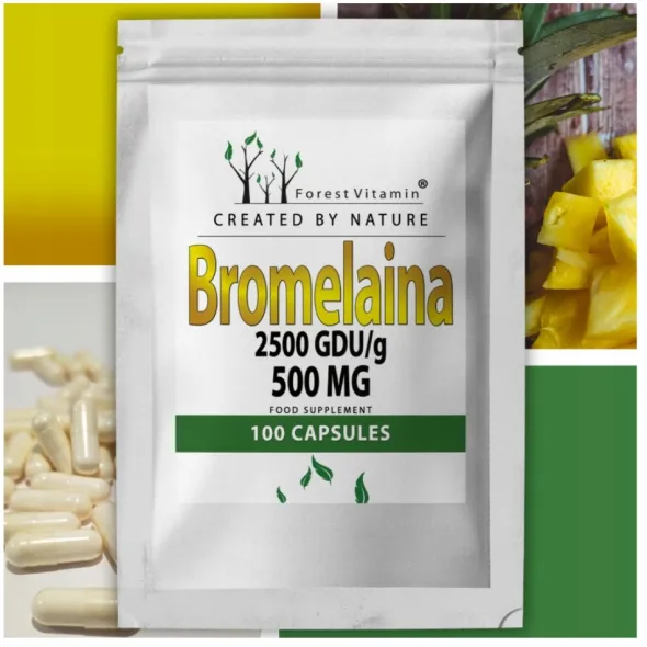 FOREST VITAMIN Bromelanina 500 mg 100 kaps