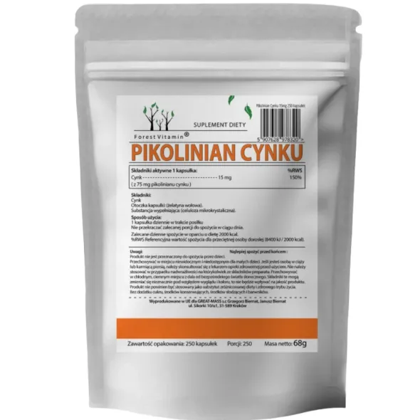 FOREST VITAMIN Cynk 250 kaps