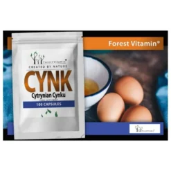 FOREST VITAMIN Cytrynian Cynku 15mg 100 kaps