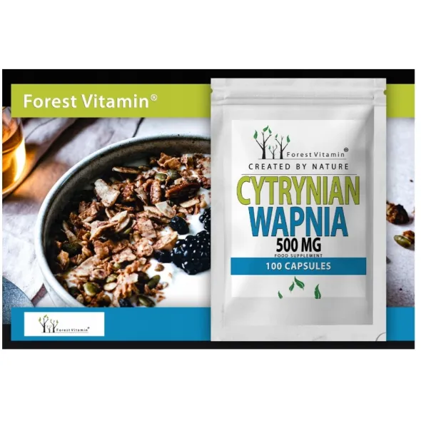 FOREST VITAMIN Cytrynian Wapnia 500 mg 100 kaps