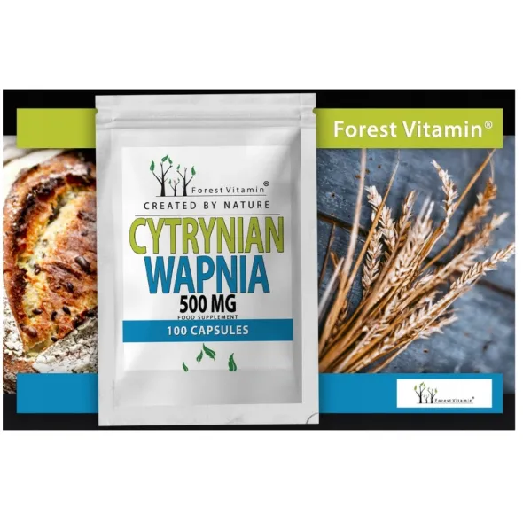 FOREST VITAMIN Cytrynian Wapnia 500 mg 100 kaps