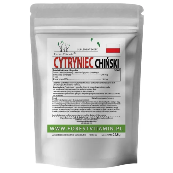 FOREST VITAMIN Cytryniec Chiński 300 mg 60 kaps
