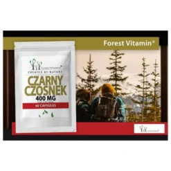 FOREST VITAMIN Czarny Czosnek 400mg 60 Kaps