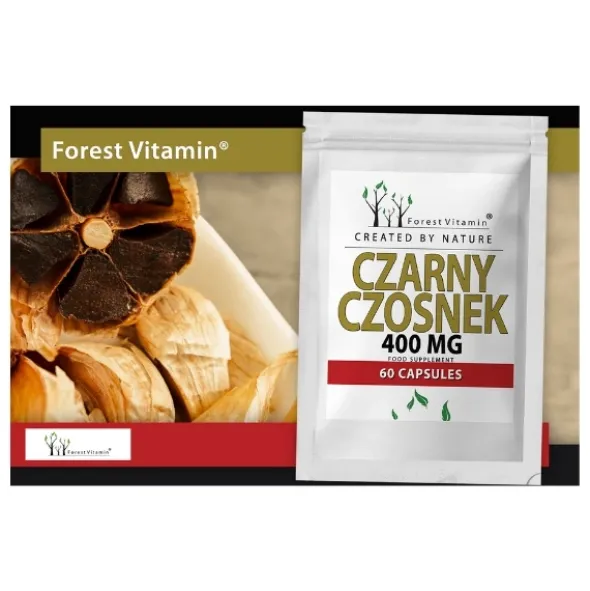 FOREST VITAMIN Czarny Czosnek 400mg 60 Kaps