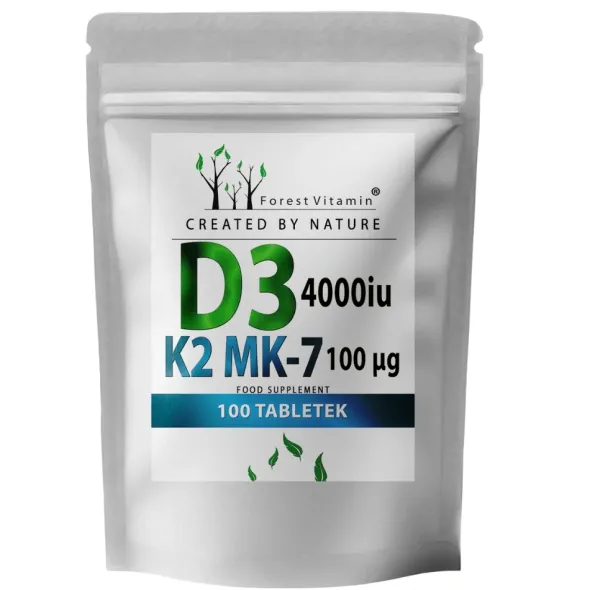 FOREST VITAMIN D3 4000 IU K2 MK7 100 µg 100 tabs