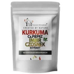 FOREST VITAMIN Kurkuma Imbir Czosnek Czarny Pieprz 60 szt