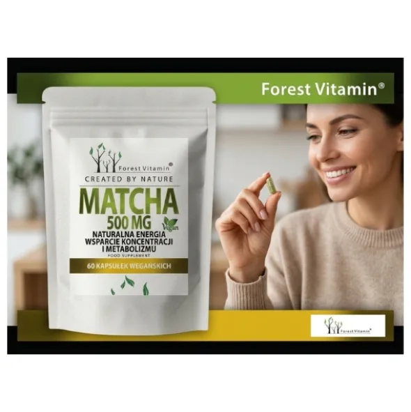 FOREST VITAMIN Matcha 500 mg 60 kaps