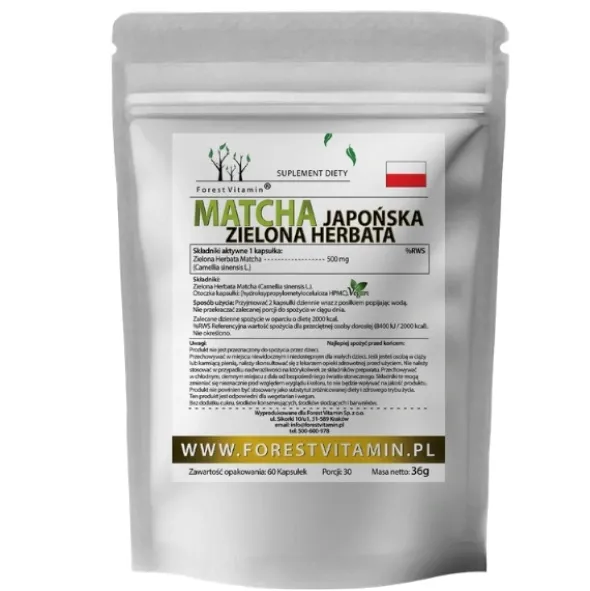 FOREST VITAMIN Matcha 500 mg 60 kaps