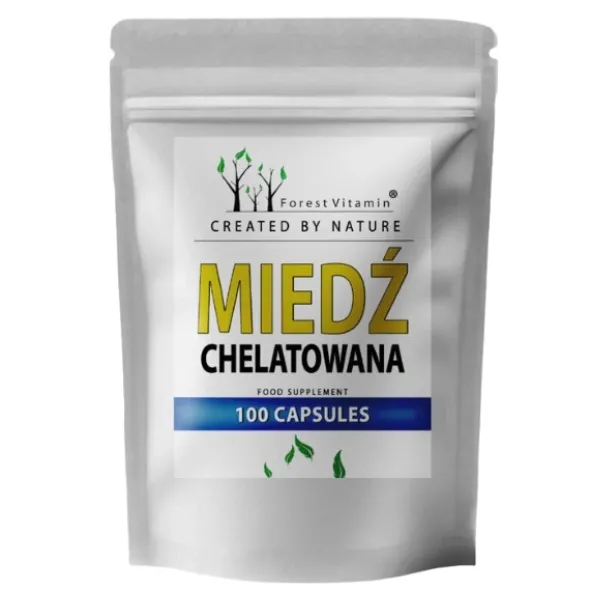 FOREST VITAMIN Miedź Chelatowana Glicynian Miedzi 2mg 100 kaps