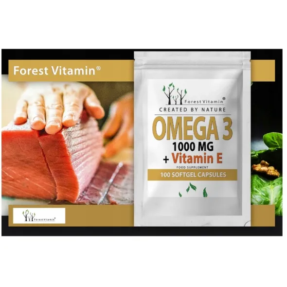 FOREST VITAMIN Omega 3 1000 mg + Witamina E 100 kaps