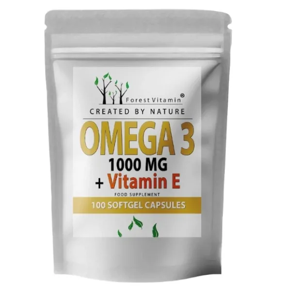 FOREST VITAMIN Omega 3 1000 mg + Witamina E 100 kaps